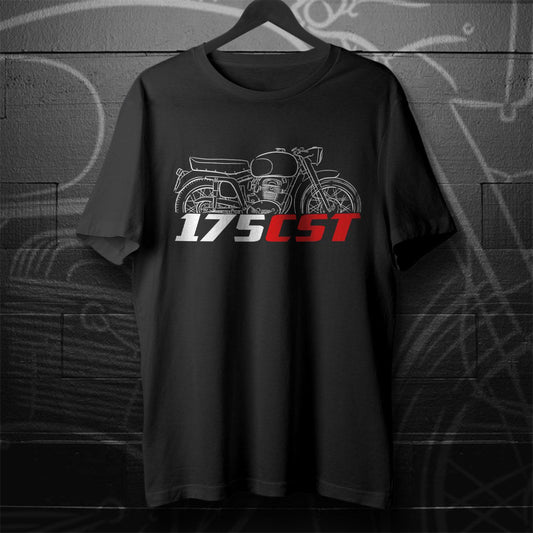 MV Agusta 175 CST 1953 - 1957 Inspired T-Shirt - Motorcycle Tee Shirt for Riders
