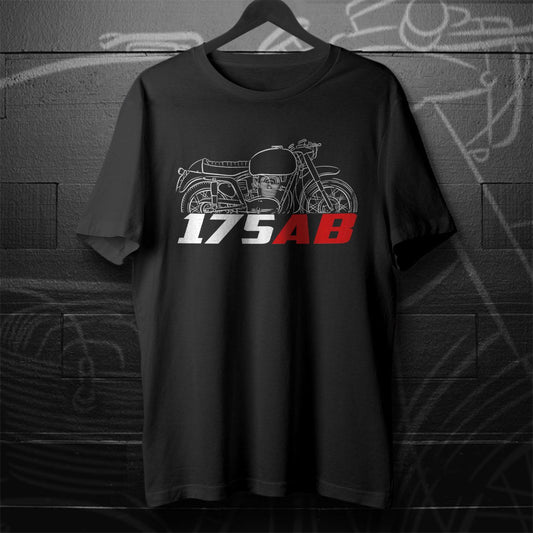 MV Agusta 175 AB 1957 - 1959 Inspired T-Shirt - Motorcycle Tee Shirt for Riders