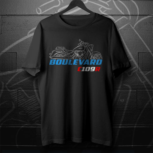 Suzuki Boulevard C109R & C109RT Inspired T-Shirt - Motorcycle Tee Shirt for Riders