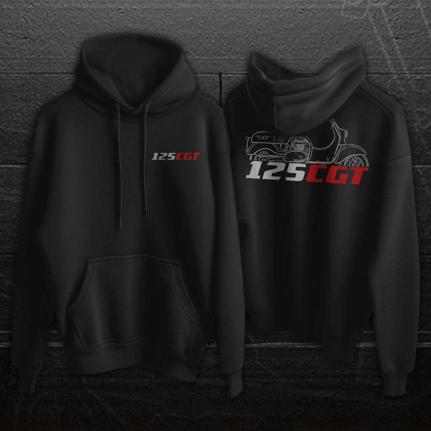 MV Agusta 125 CGT Inspired Hoodie - Motorcycle Sweatshirt for Riders