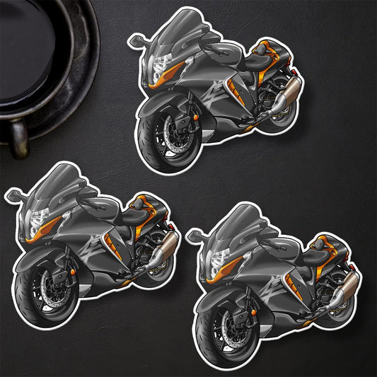 Suzuki Hayabusa 2021 - 2024 Inspired Stickers - Set of 3 Biker Motorcycle Decals