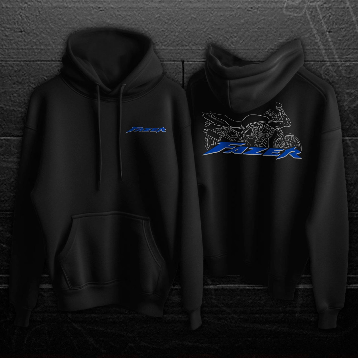 Yamaha FZS 600 Fazer Inspired Hoodie - Motorcycle Sweatshirt for Riders