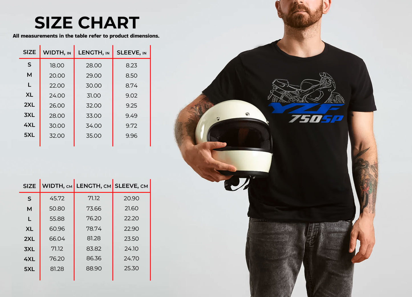 Yamaha YZF 750SP 1993 - 1997 Inspired T-Shirt - Motorcycle Tee Shirt for Riders