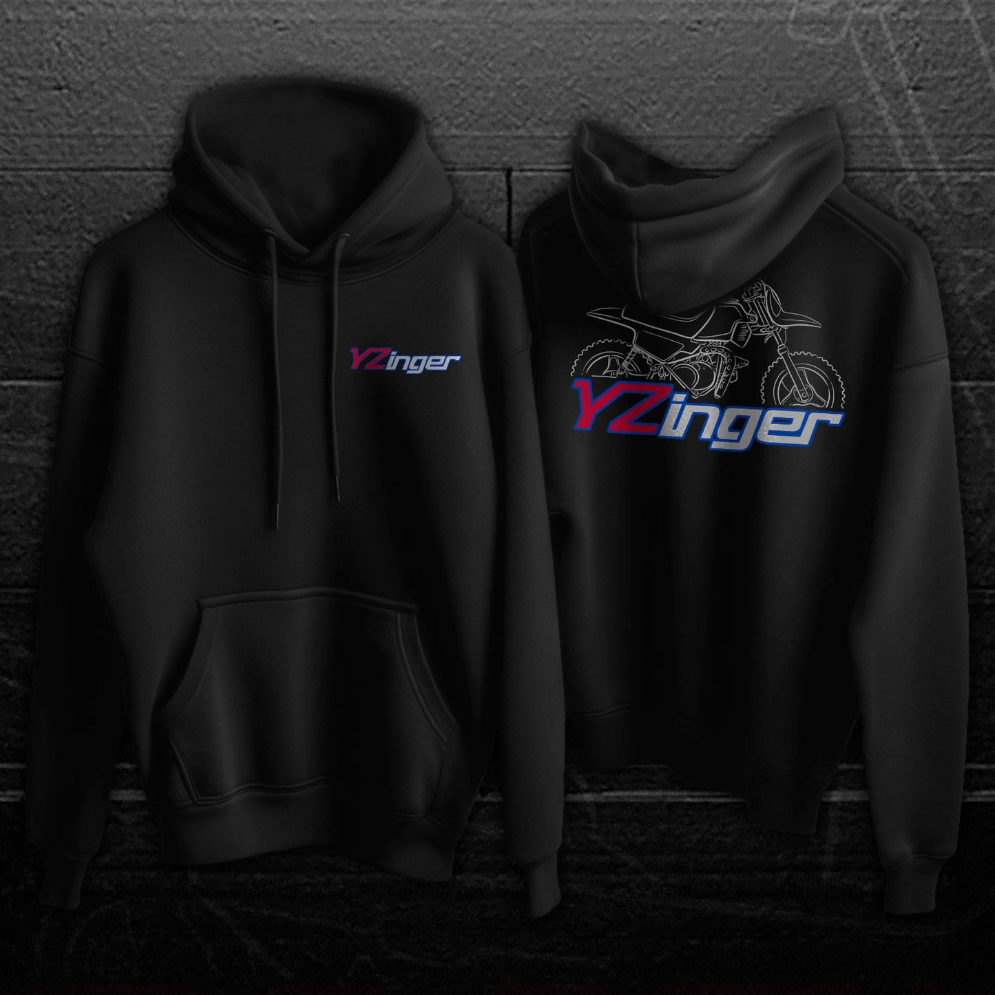 Yamaha YZinger 50 Inspired Hoodie - Motorcycle Sweatshirt for Riders