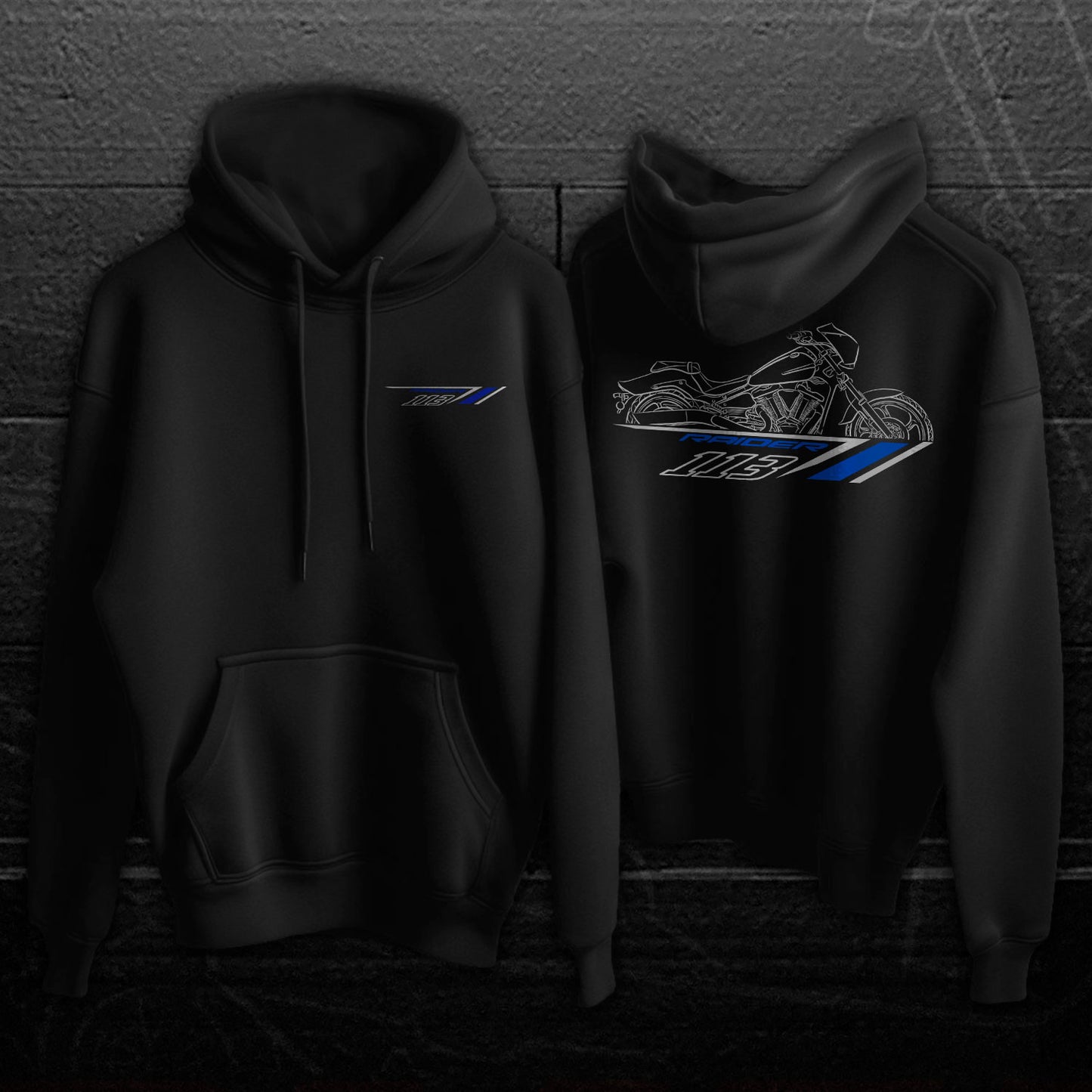 Yamaha Raider Inspired Hoodie - Motorcycle Sweatshirt for Riders