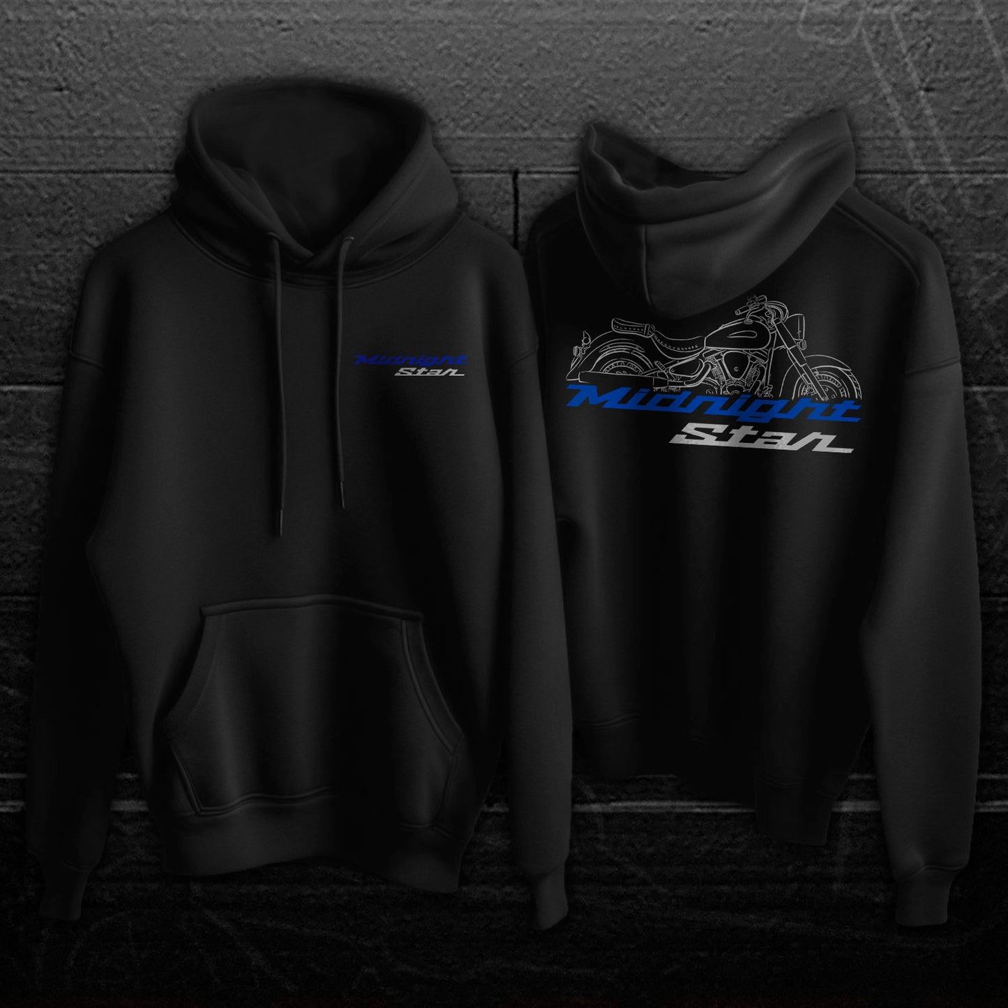 Yamaha Midnight Star (XV1600AS) 2000 - 2003 Inspired Hoodie - Motorcycle Sweatshirt for Riders