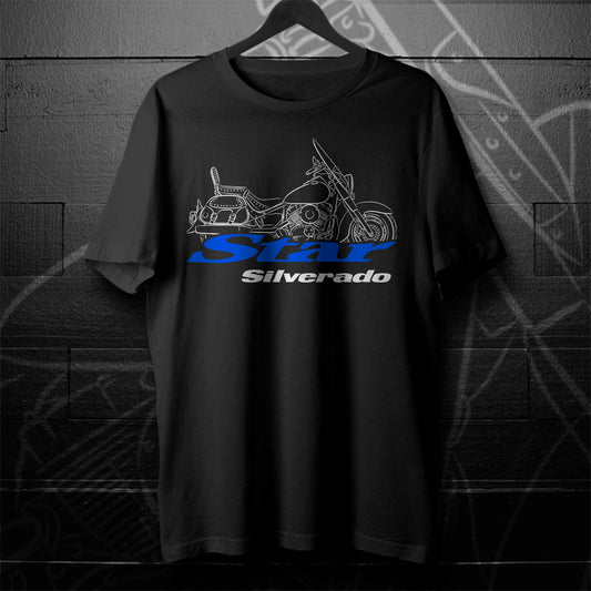 Yamaha V-Star 650 Silverado Inspired T-Shirt - Motorcycle Tee Shirt for Riders