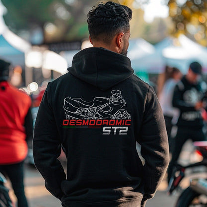 Ducati ST2 Inspired Hoodie - Motorcycle Sweatshirt for Riders