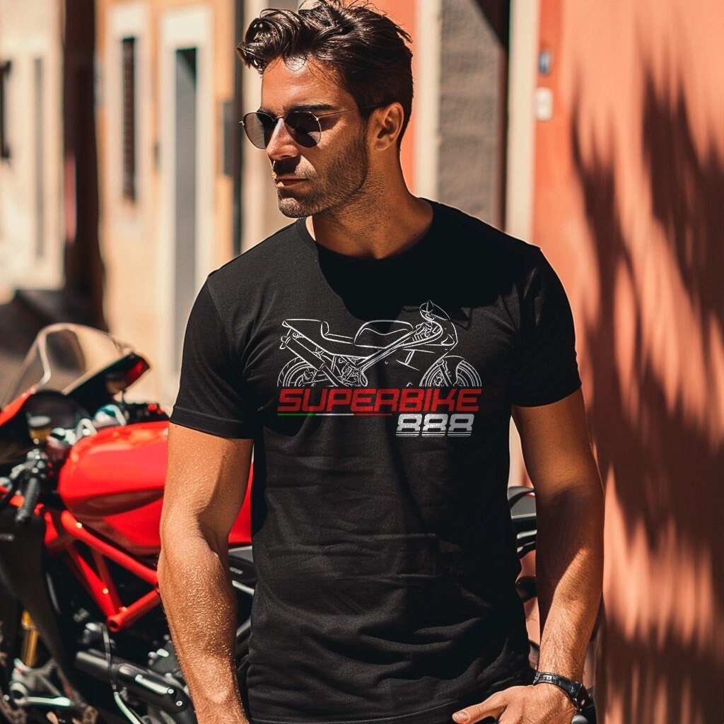 Ducati 888 Inspired T-Shirt - Motorcycle Tee Shirt for Riders