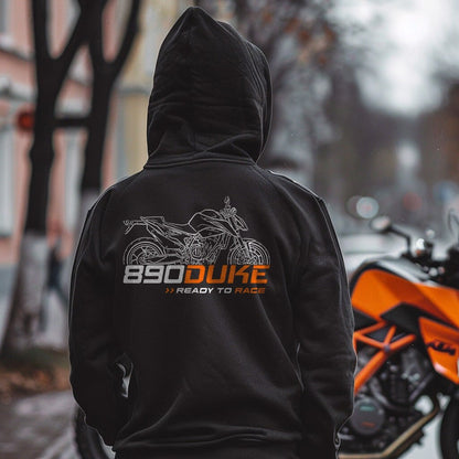 KTM 890 Duke Hoodie - Motorcycle Sweatshirt for Riders