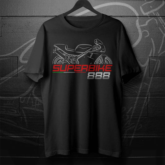 Ducati 888 Inspired T-Shirt - Motorcycle Tee Shirt for Riders