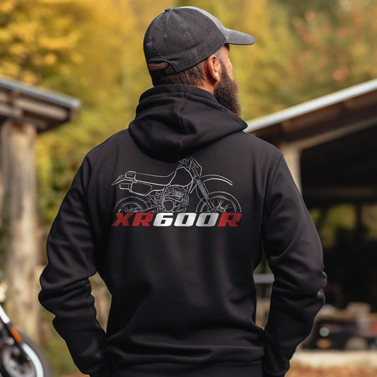 Honda XR600R Inspired Hoodie - Motorcycle Sweatshirt for Riders