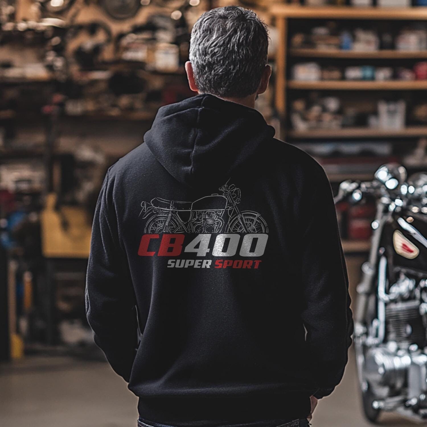 Honda CB400 | F | N | SS & T Inspired Hoodie - Motorcycle Sweatshirt