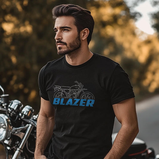 Suzuki TC90 Blazer 1970 - 1972 Inspired T-Shirt - Motorcycle Tee Shirt for Riders