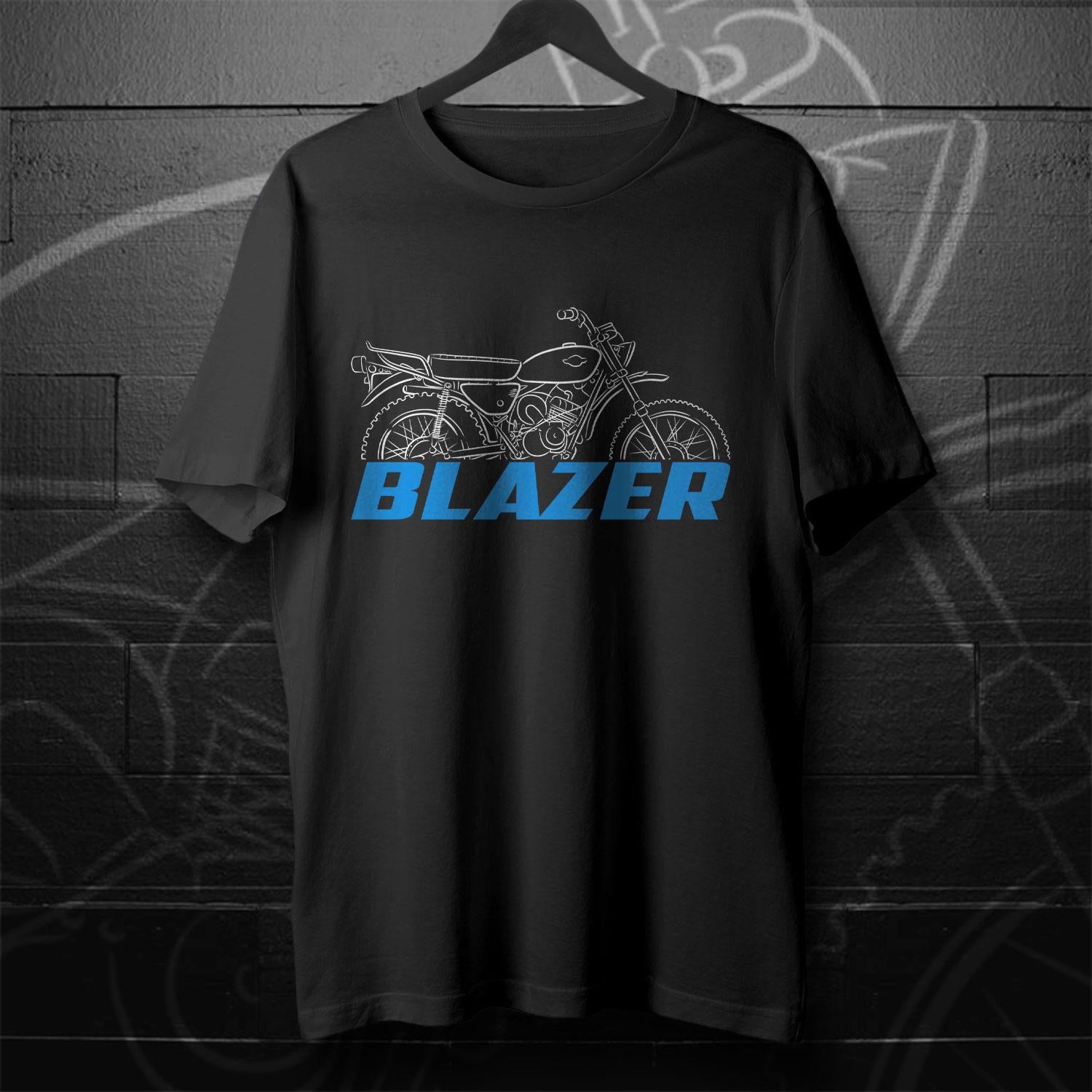 Suzuki TC90 Blazer 1970 - 1972 Inspired T-Shirt - Motorcycle Tee Shirt for Riders