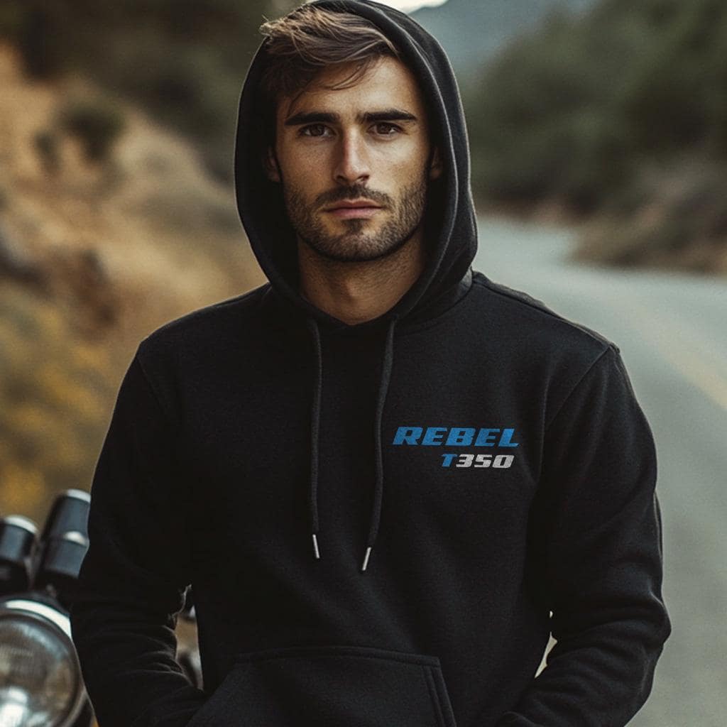 Suzuki T350 Rebel 1969 - 1972 Inspired Hoodie - Motorcycle Sweatshirt for Riders