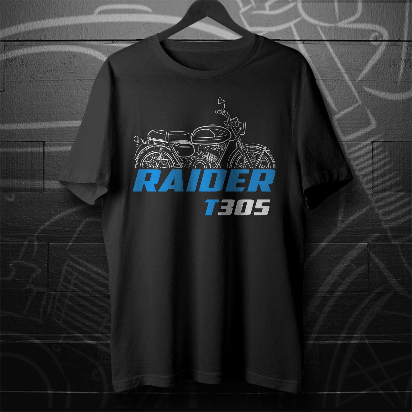 Suzuki T305 Raider 1968 - 1969 Inspired T-Shirt - Motorcycle Tee Shirt for Riders
