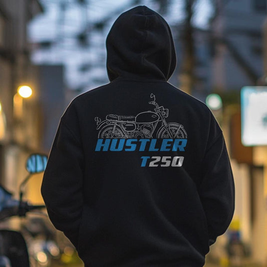 Suzuki T250 Hustler 1962 - 1972 Inspired Hoodie - Motorcycle Sweatshirt for Riders