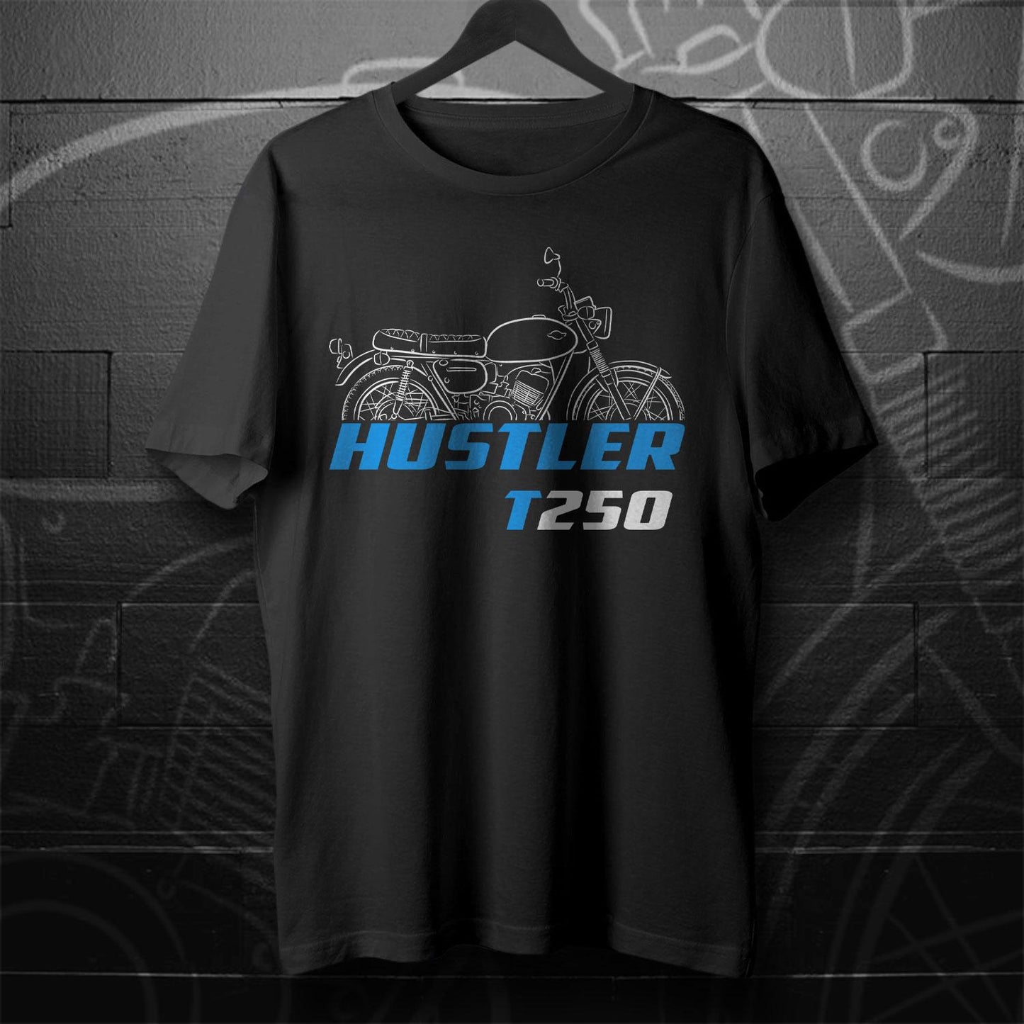 Suzuki T250 Hustler 1962 - 1972 Inspired T-Shirt - Motorcycle Tee Shirt for Riders