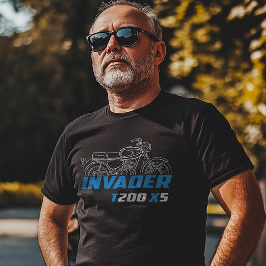 Suzuki T200 X5 Invader 1967 - 1971 Inspired T-Shirt - Motorcycle Tee Shirt for Riders