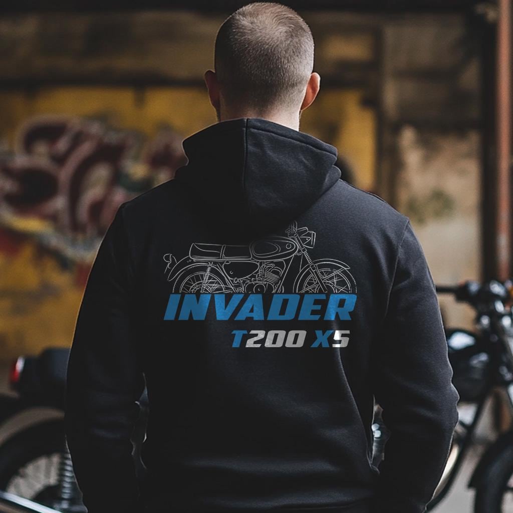 Suzuki T200 X5 Invader 1967 - 1971 Inspired Hoodie - Motorcycle Sweatshirt for Riders