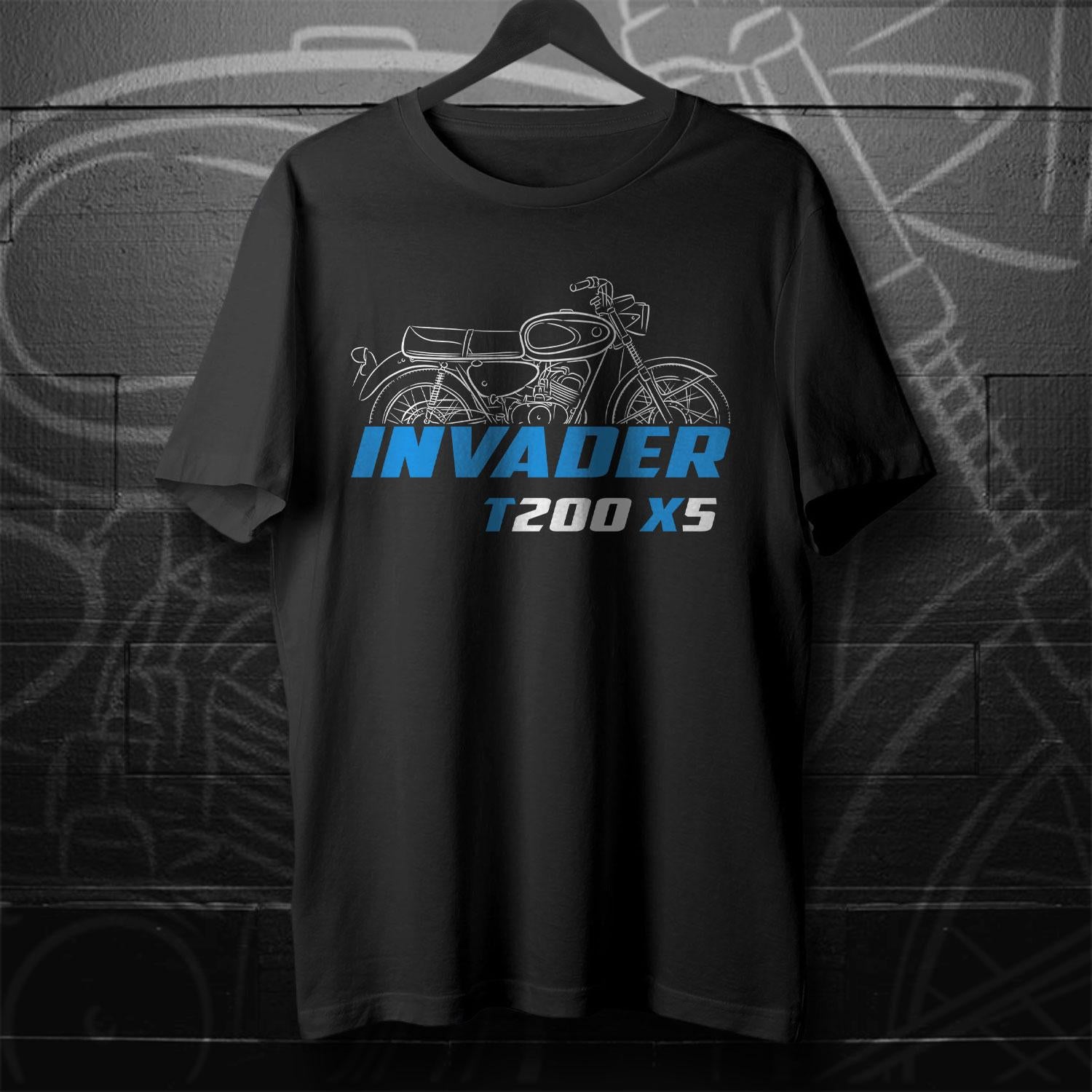 Suzuki T200 X5 Invader 1967 - 1971 Inspired T-Shirt - Motorcycle Tee Shirt for Riders