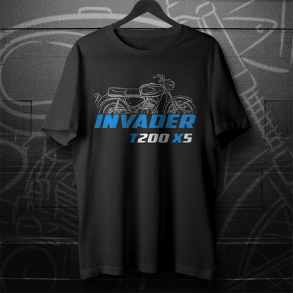 Suzuki T200 X5 Invader 1967 - 1971 Inspired T-Shirt - Motorcycle Tee Shirt for Riders