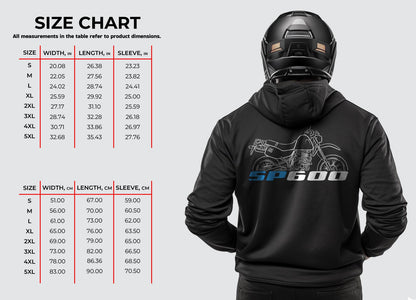 Suzuki SP600 1985 Inspired Hoodie - Motorcycle Sweatshirt for Riders