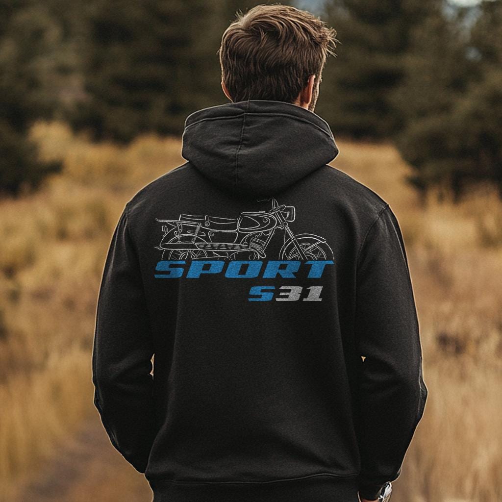 Suzuki Sport S31 1963 Inspired Hoodie - Motorcycle Sweatshirt for Riders