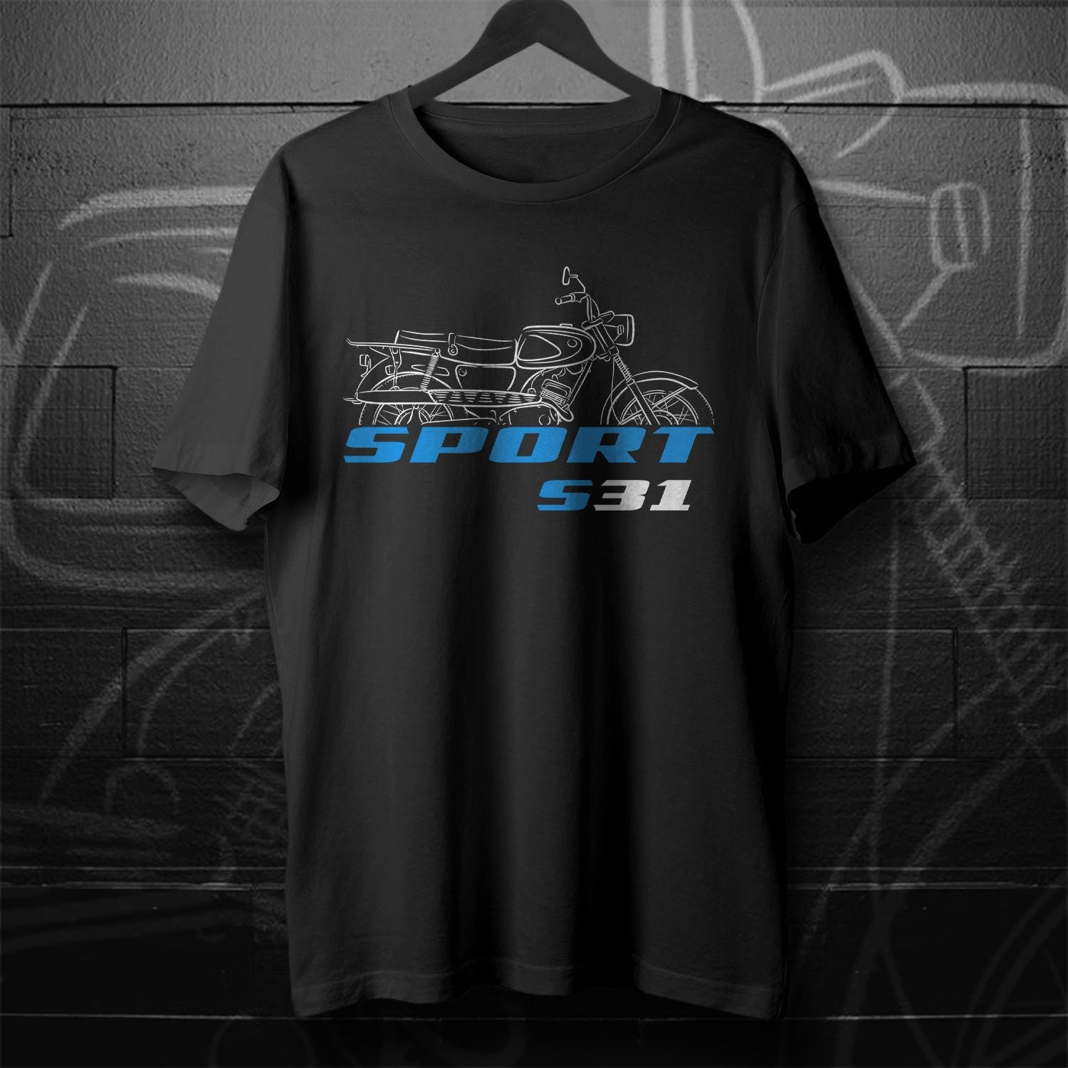 Suzuki Sport S31 1963 Inspired T-Shirt - Motorcycle Tee Shirt for Riders