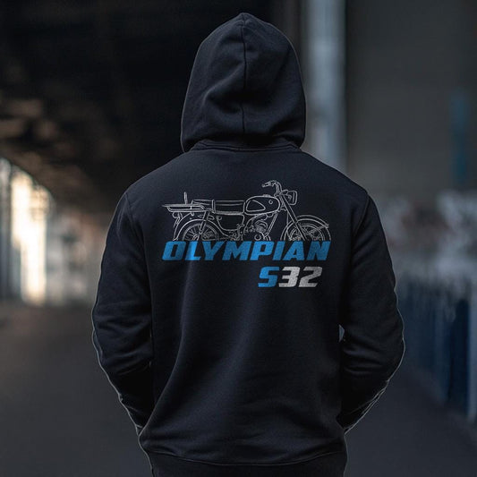 Suzuki S32 Olympian 1965 - 1968 Inspired Hoodie - Motorcycle Sweatshirt for Riders