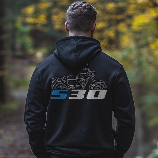 Suzuki S30 1965 Inspired Hoodie - Motorcycle Sweatshirt for Riders