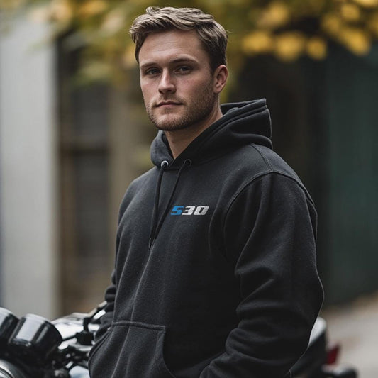 Suzuki S30 1965 Inspired Hoodie - Motorcycle Sweatshirt for Riders
