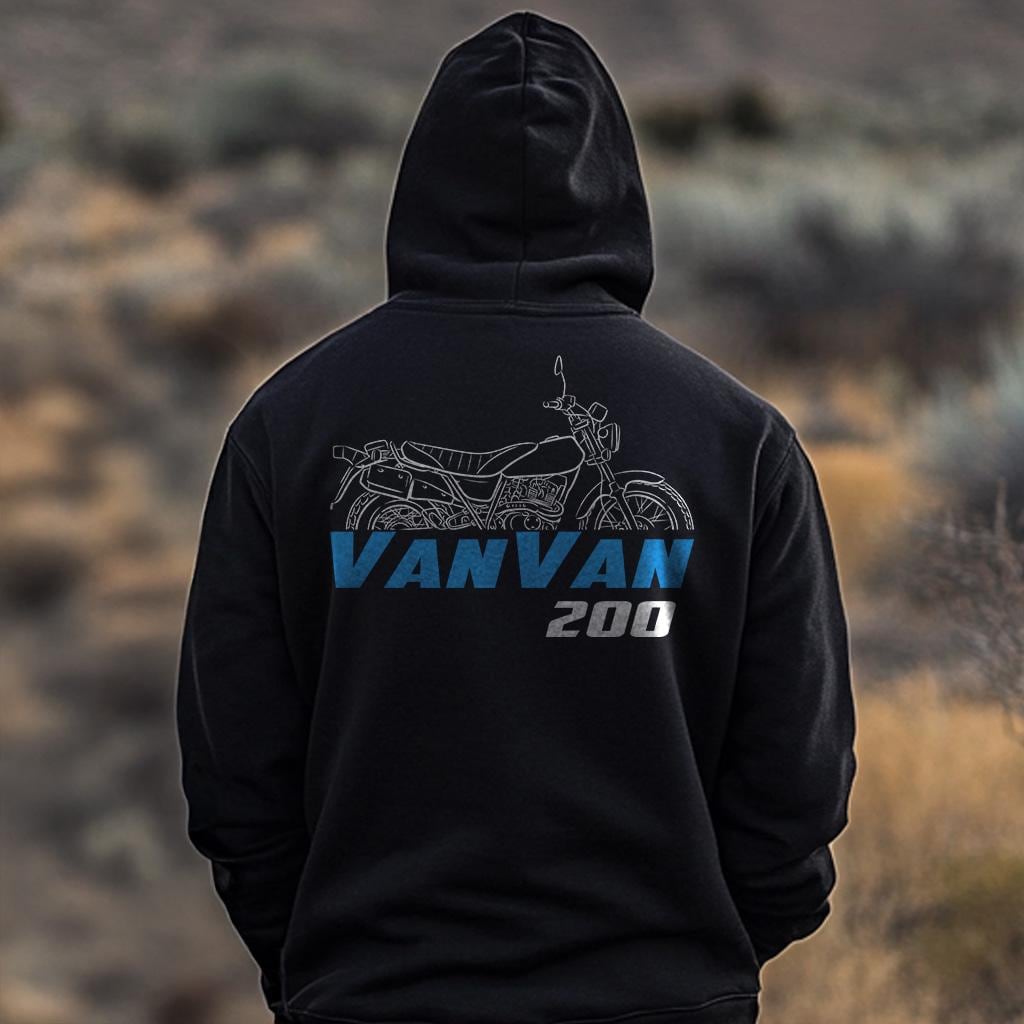 Suzuki RV200 VanVan Inspired Hoodie - Motorcycle Sweatshirt for Riders