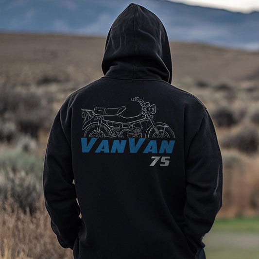Suzuki RV75 VanVan 1973 - 1975 Inspired Hoodie - Motorcycle Sweatshirt for Riders