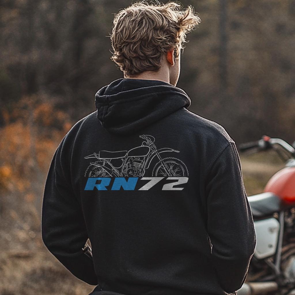 Suzuki RN72 1972 Inspired Hoodie - Motorcycle Sweatshirt for Riders
