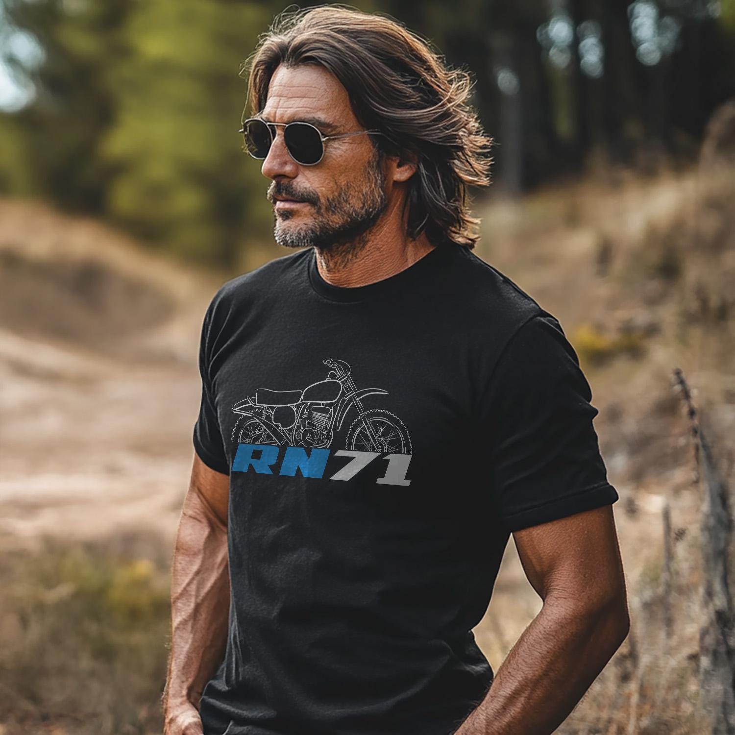 Suzuki RN71 1971 Inspired T-Shirt - Motorcycle Tee Shirt for Riders