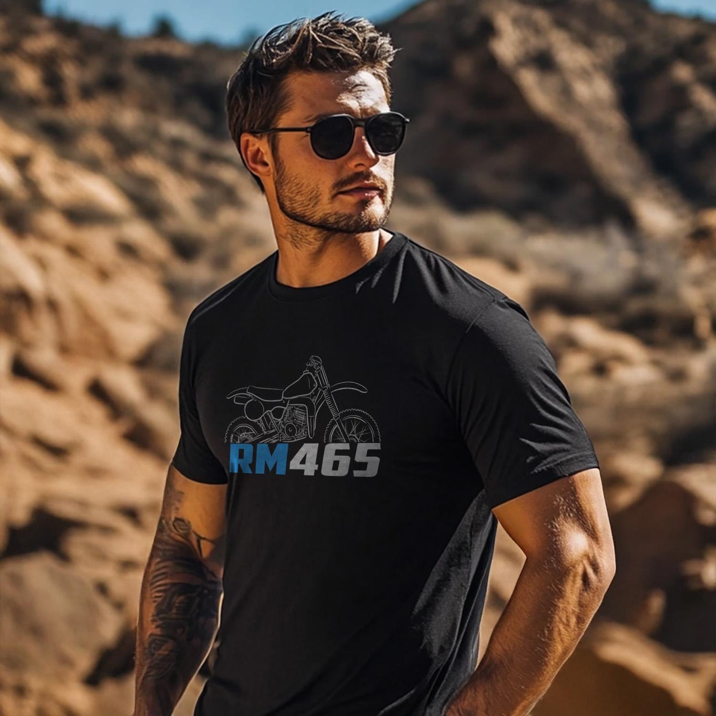 Suzuki RM465 1981 - 1982 Inspired T-Shirt - Motorcycle Tee Shirt for Riders