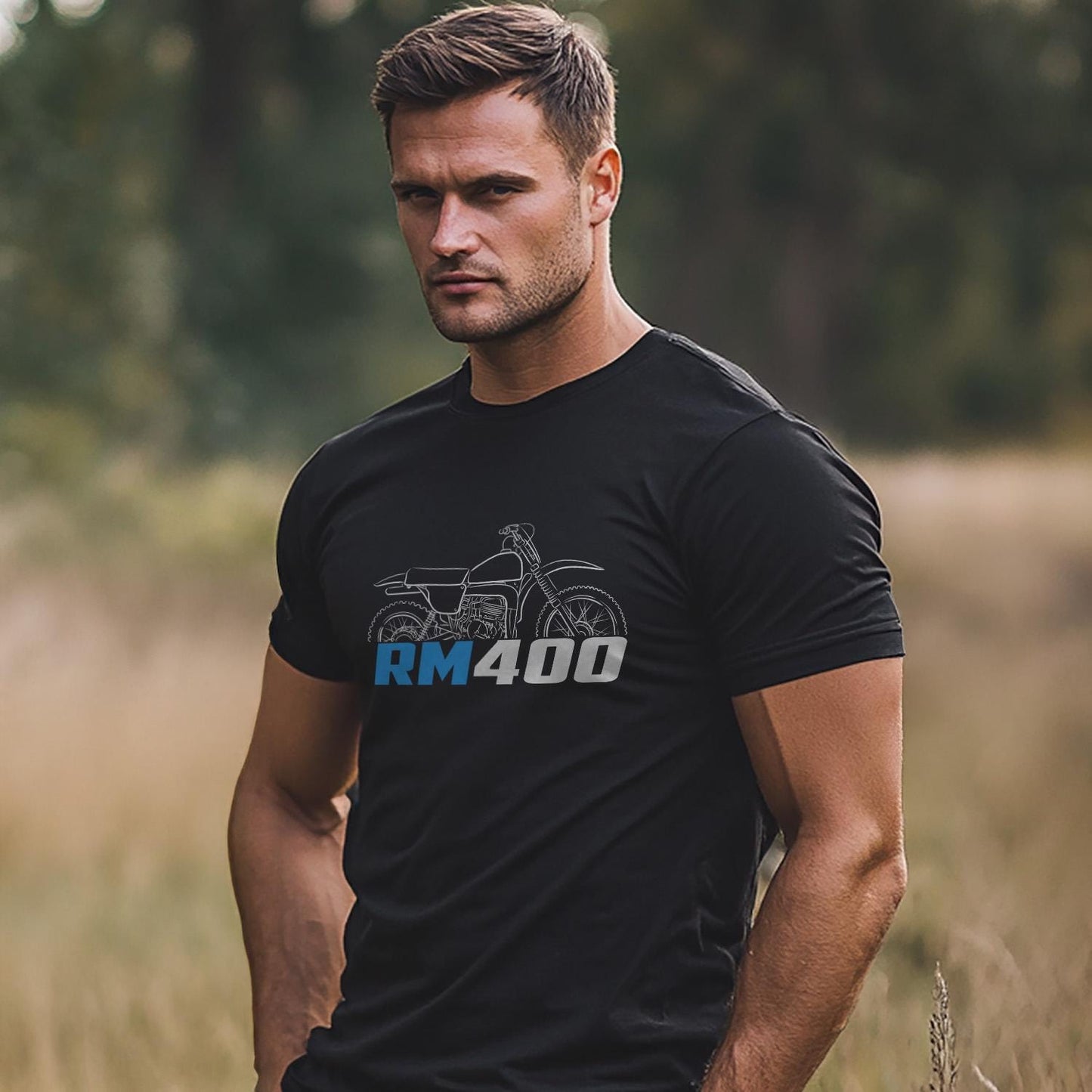 Suzuki RM400 1978 - 1980 Inspired T-Shirt - Motorcycle Tee Shirt for Riders