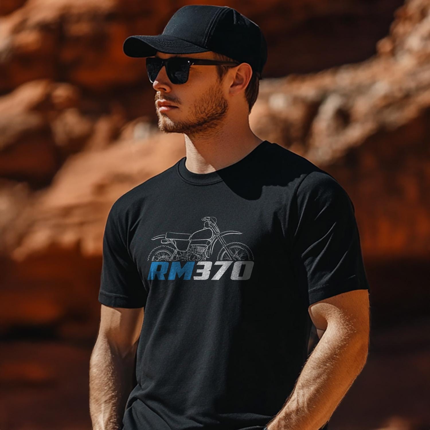 Suzuki RM370 1976 - 1977 Inspired T-Shirt - Motorcycle Tee Shirt for Riders