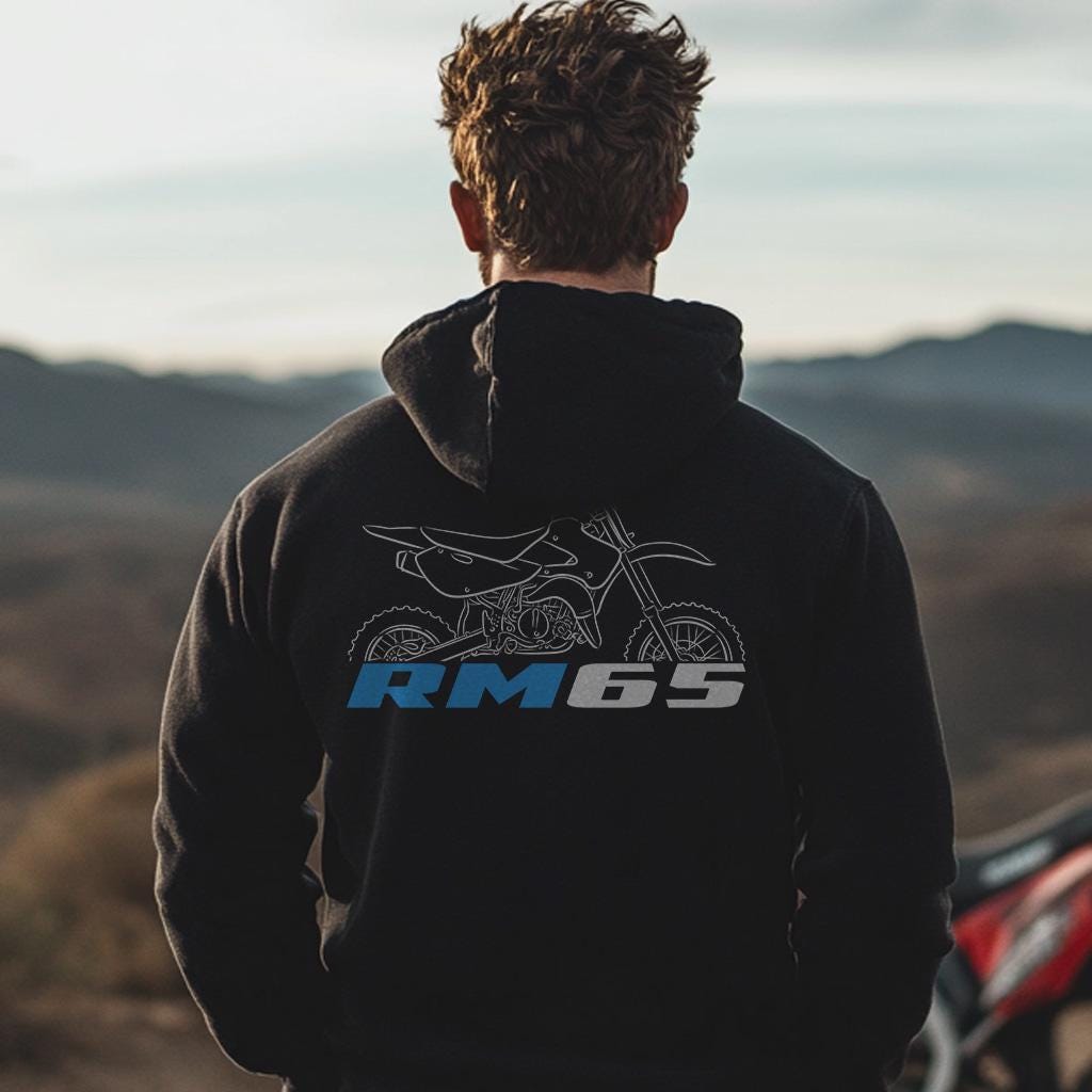 Suzuki RM65 Inspired Hoodie - Motorcycle Sweatshirt for Riders