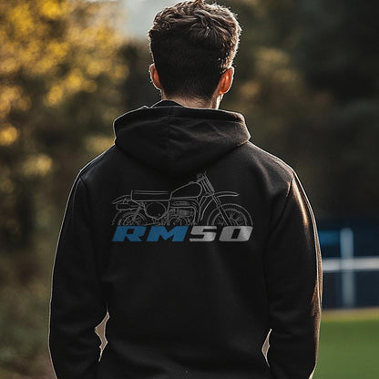 Suzuki RM50 1978 - 1982 Inspired Hoodie - Motorcycle Sweatshirt for Riders