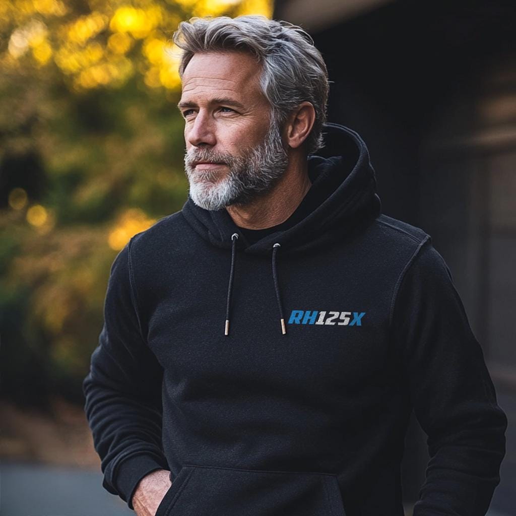 Suzuki RH125X 1982 - 1984 Inspired Hoodie - Motorcycle Sweatshirt for Riders