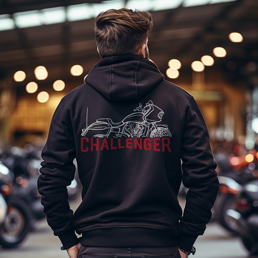 Indian Challenger Hoodie - Motorcycle Sweatshirt for Biker