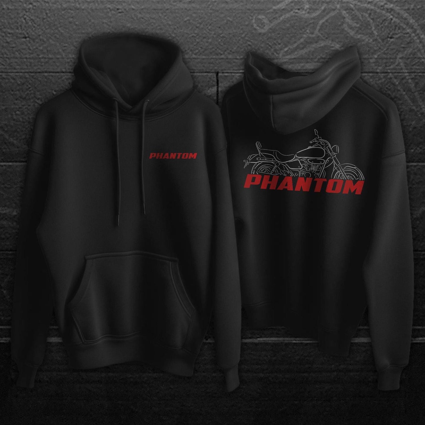 Honda Phantom TA150 Inspired Hoodie - Motorcycle Sweatshirt for Riders