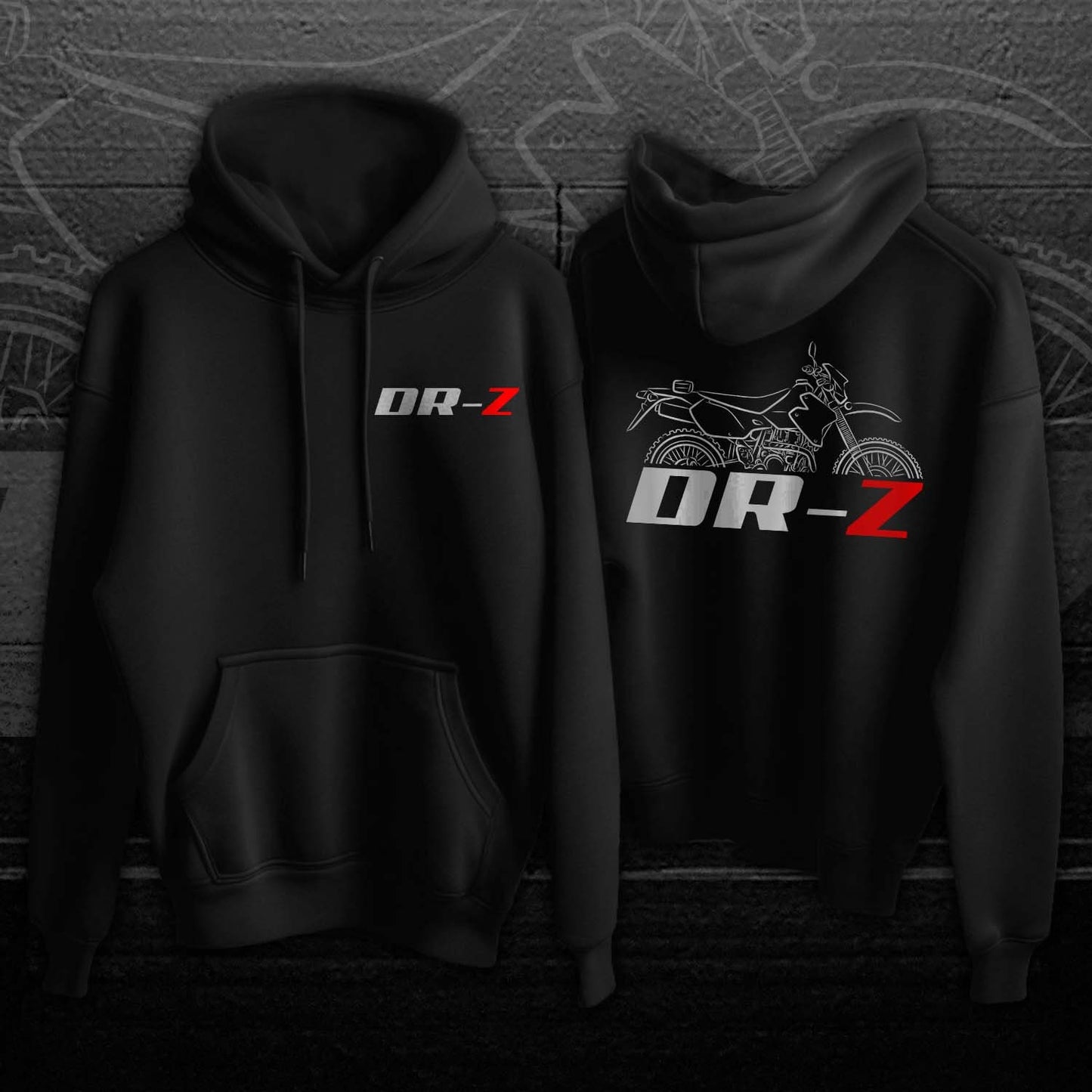 Suzuki DR-Z 400 Hoodie - Motorcycle Sweatshirt for ADV Riders