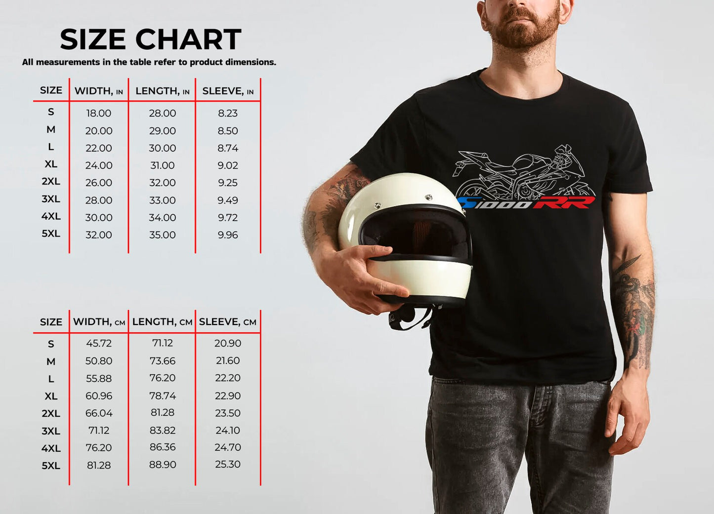 BMW S1000RR T-Shirt - Motorcycle Tee Shirt for Motorrad Riders