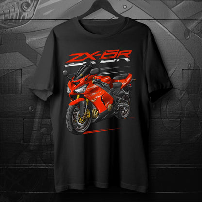Kawasaki ZX-6R 2005-06 Inspired T-Shirt - Motorcycle Tee Shirt for Riders
