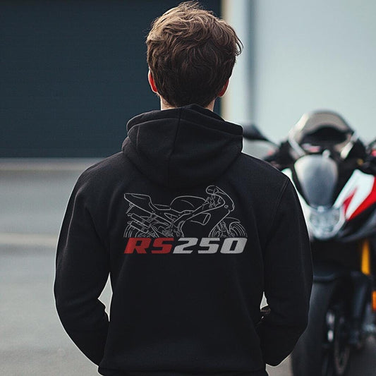 Aprilia RS 250 Inspired Hoodie - Motorcycle Sweatshirt for Riders