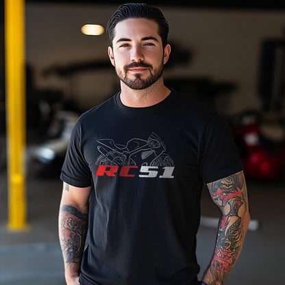 Honda RC51 Inspired T-Shirt - Motorcycle Tee Shirt for Riders